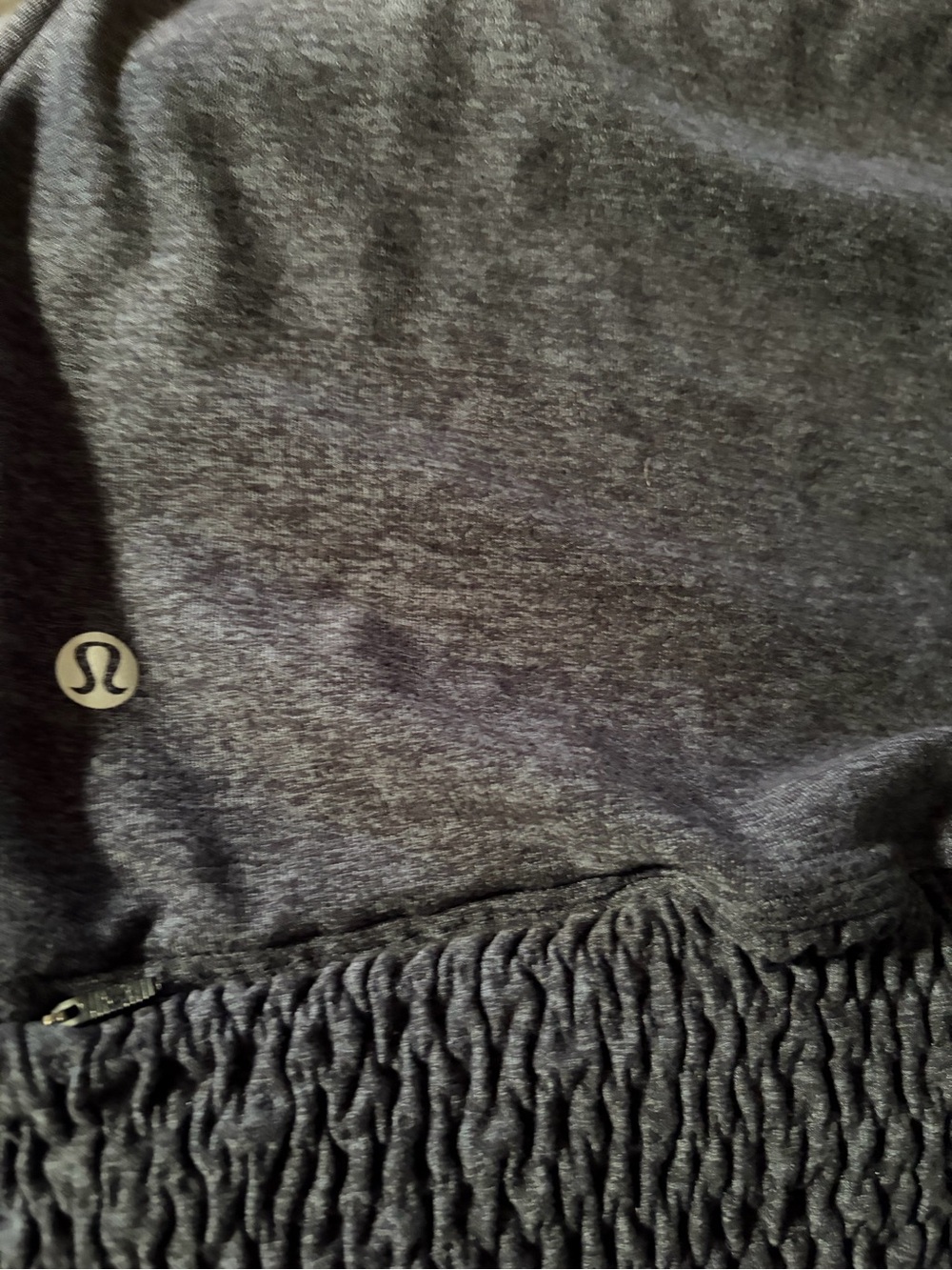 lululemon athletica Heathered Dark Gray Pullover Hoodie
